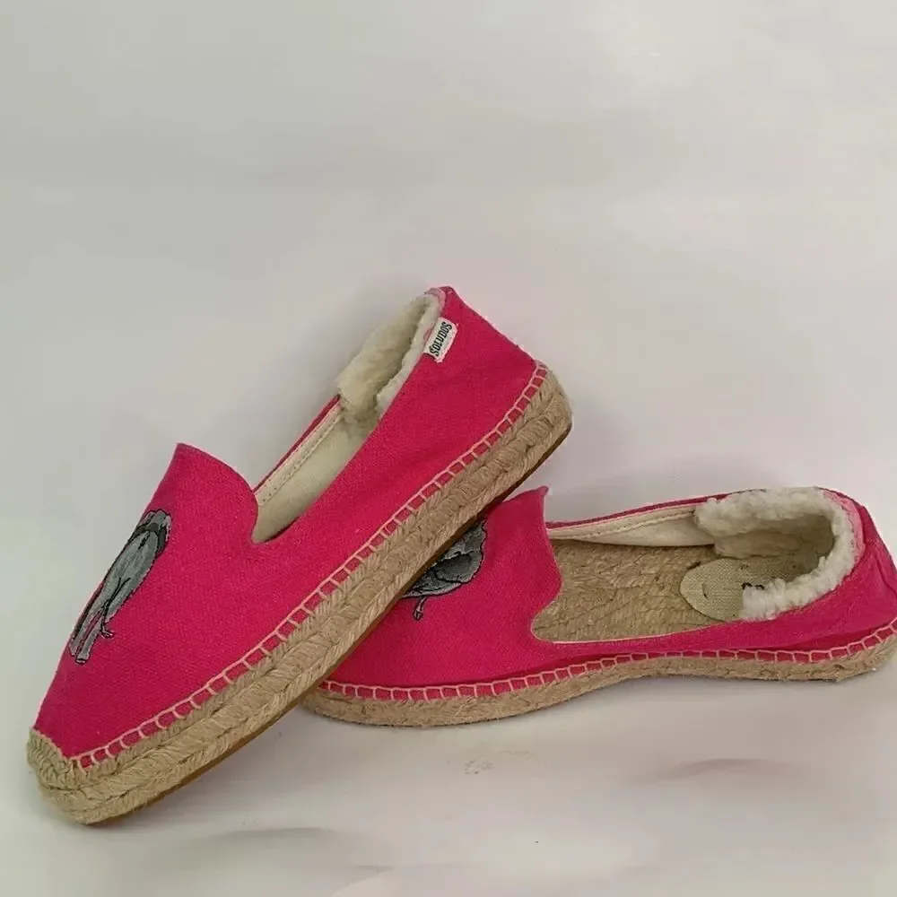 Soludos pink canvas